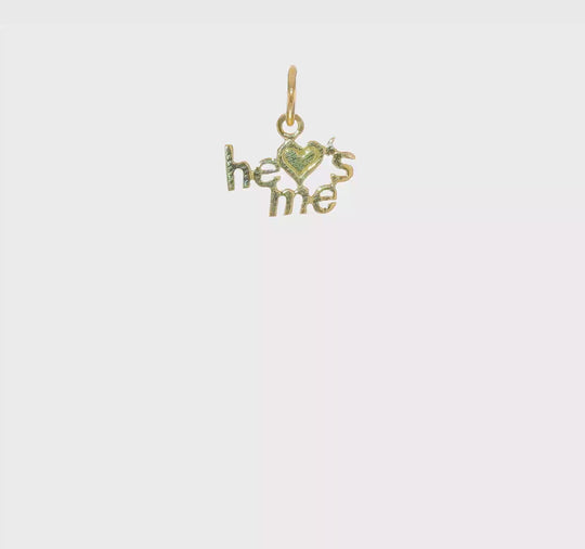 Dije "He Loves Me" en Oro Amarillo de 10K