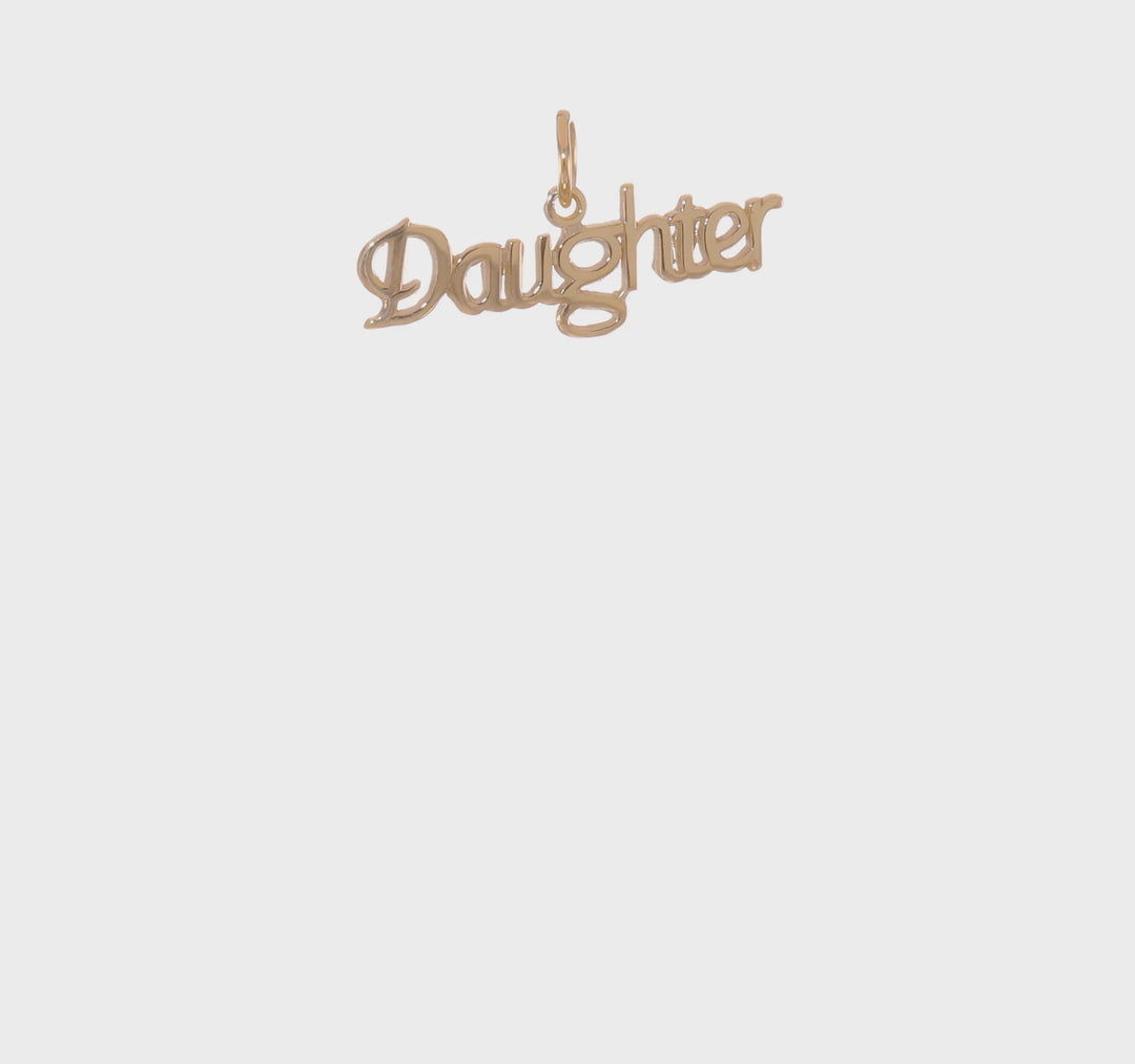 Dije Daughter en Oro Amarillo de 10k