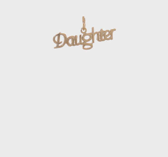 Dije Daughter en Oro Amarillo de 10k
