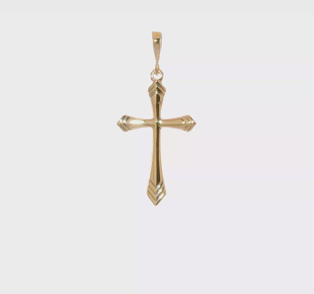 14k Gold Passion Cross Pendant