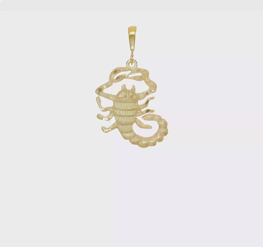 10k Gold Scorpio Pendant