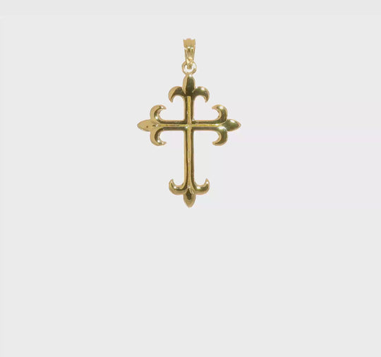 14K Yellow Gold Cross Pendant