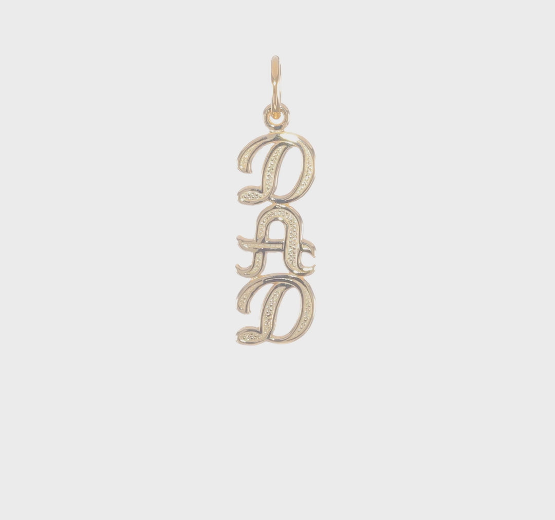 Charm "Dad" en Oro Amarillo de 10K