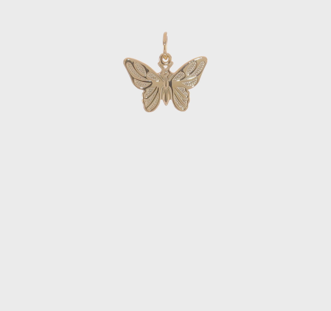 10k Butterfly Pendant
