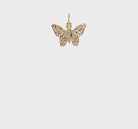 10k Butterfly Pendant