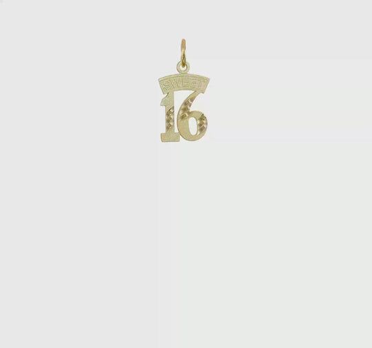Dije Sweet 16 en Oro de 10k