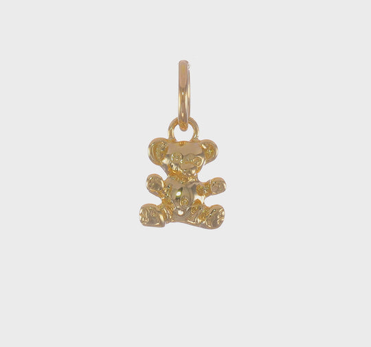 Colgante Oso de Peluche en Oro de 14K