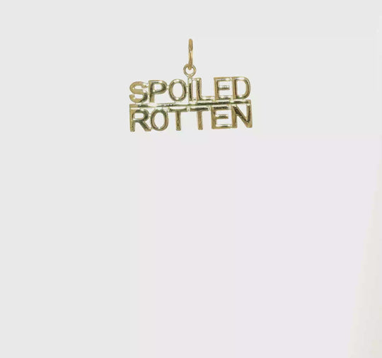 Dije "Spoiled Rotten" en Oro Amarillo de 10K