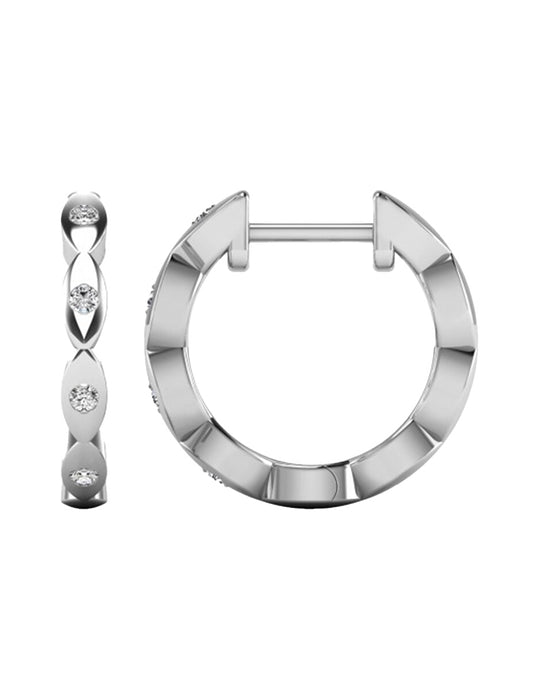 Aretes con Diamante Natural