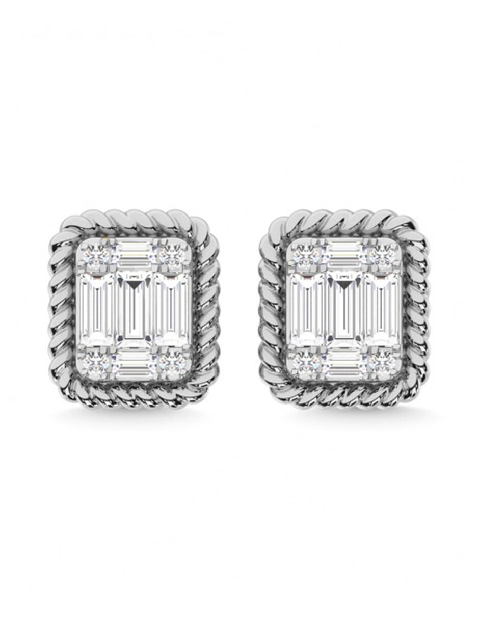 Aretes con Diamante Natural