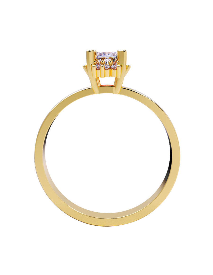 ANILLO DE ORO CON CIRCONIA