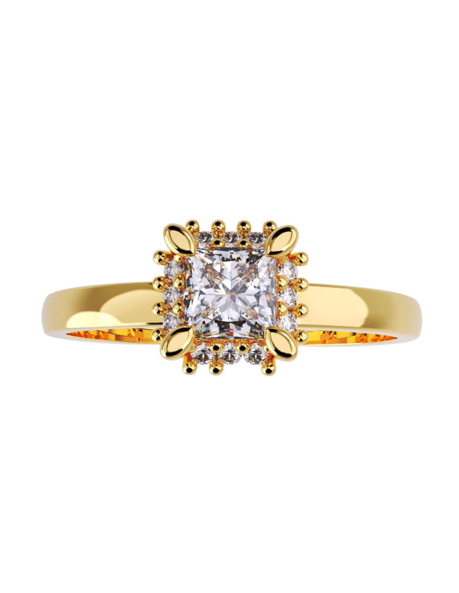 ANILLO DE ORO CON CIRCONIA