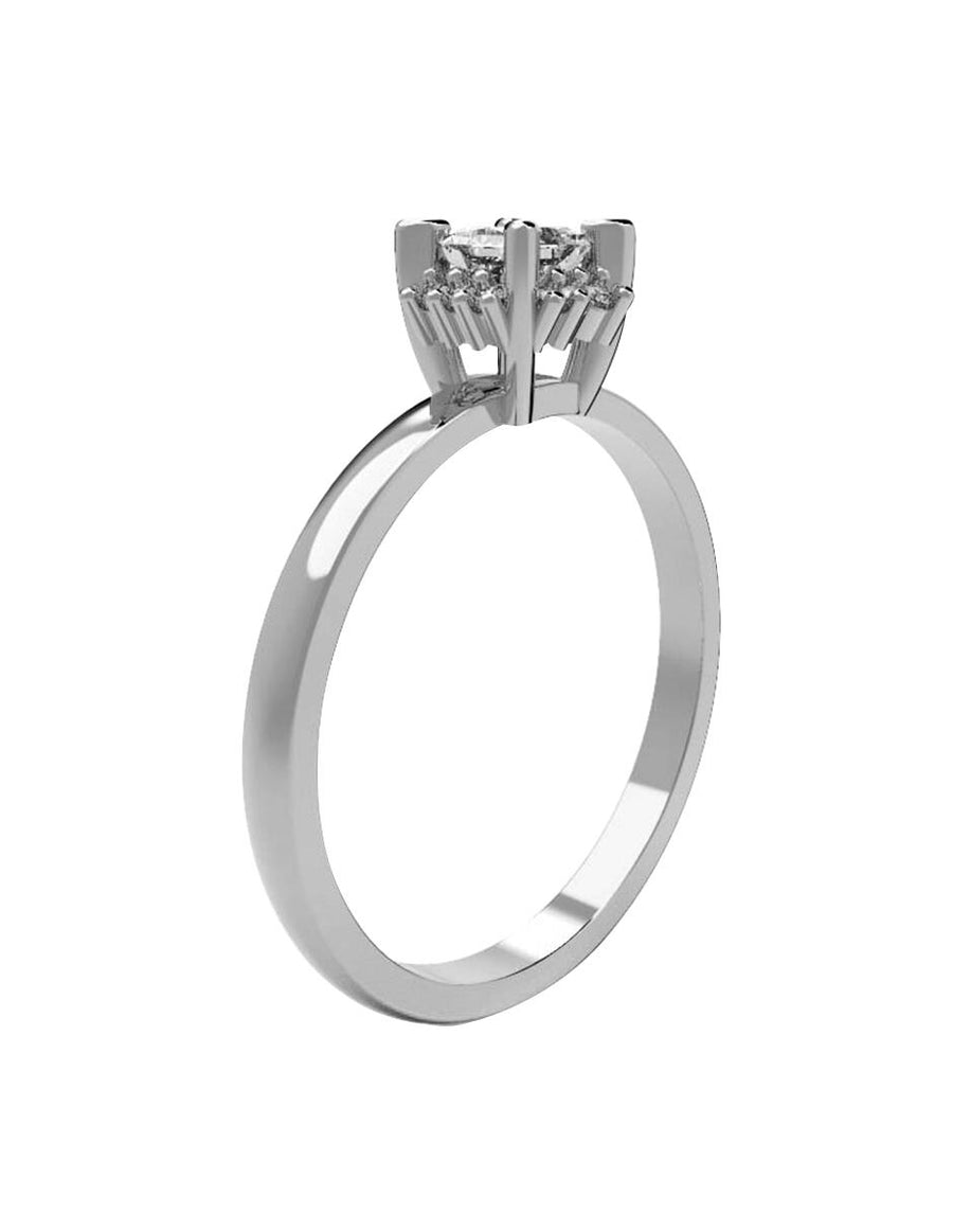 ANILLO DE ORO CON CIRCONIA
