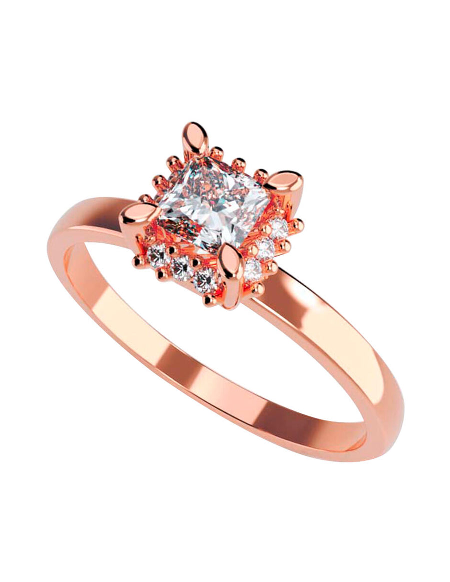 ANILLO DE ORO CON CIRCONIA