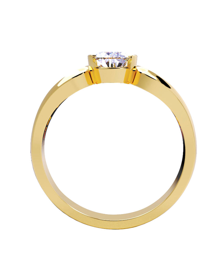 ANILLO DE ORO CON CIRCONIA