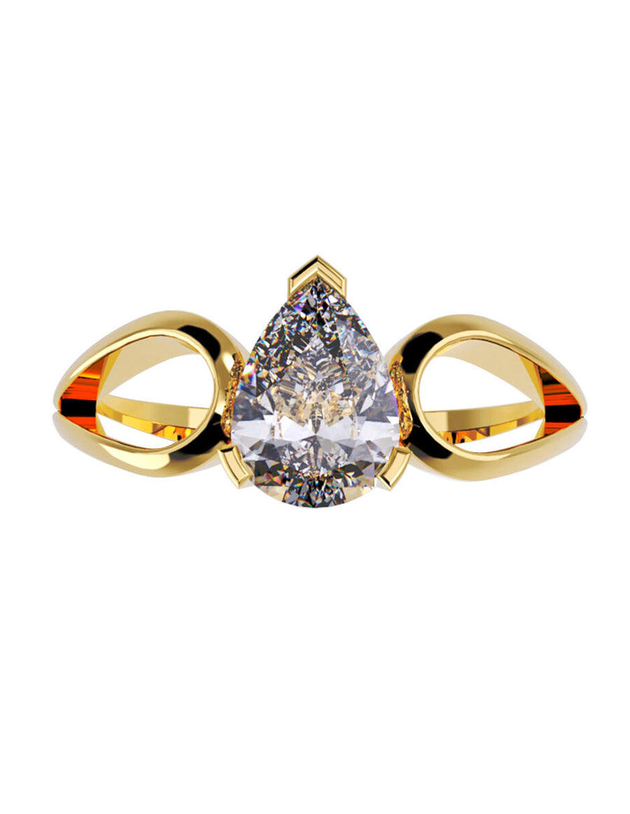 ANILLO DE ORO CON CIRCONIA
