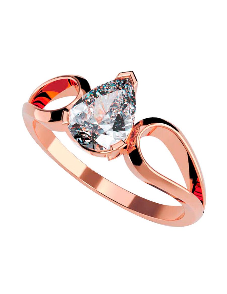 ANILLO DE ORO CON CIRCONIA