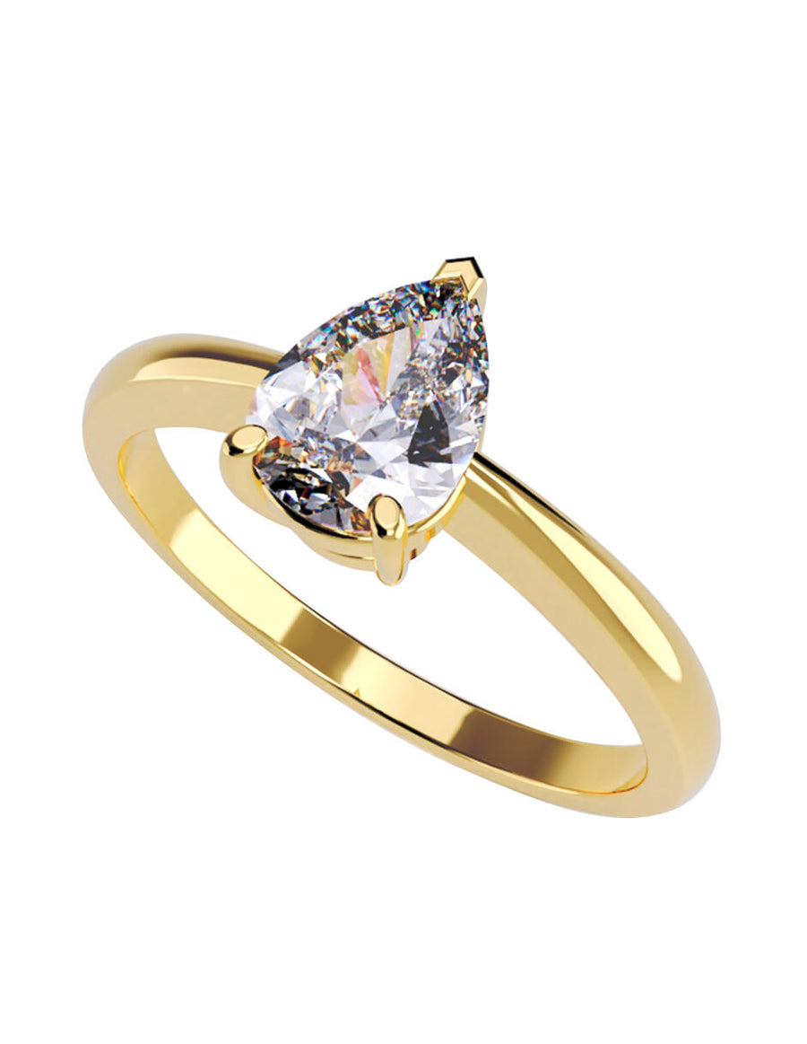 ANILLO DE ORO CON CIRCONIA