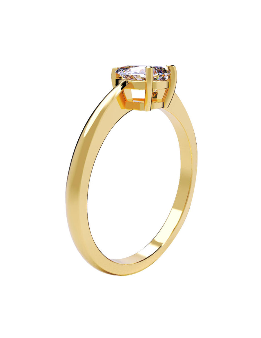 ANILLO DE ORO CON CIRCONIA