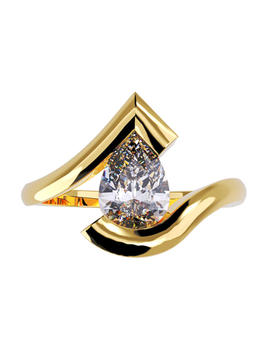ANILLO DE ORO CON CIRCONIA
