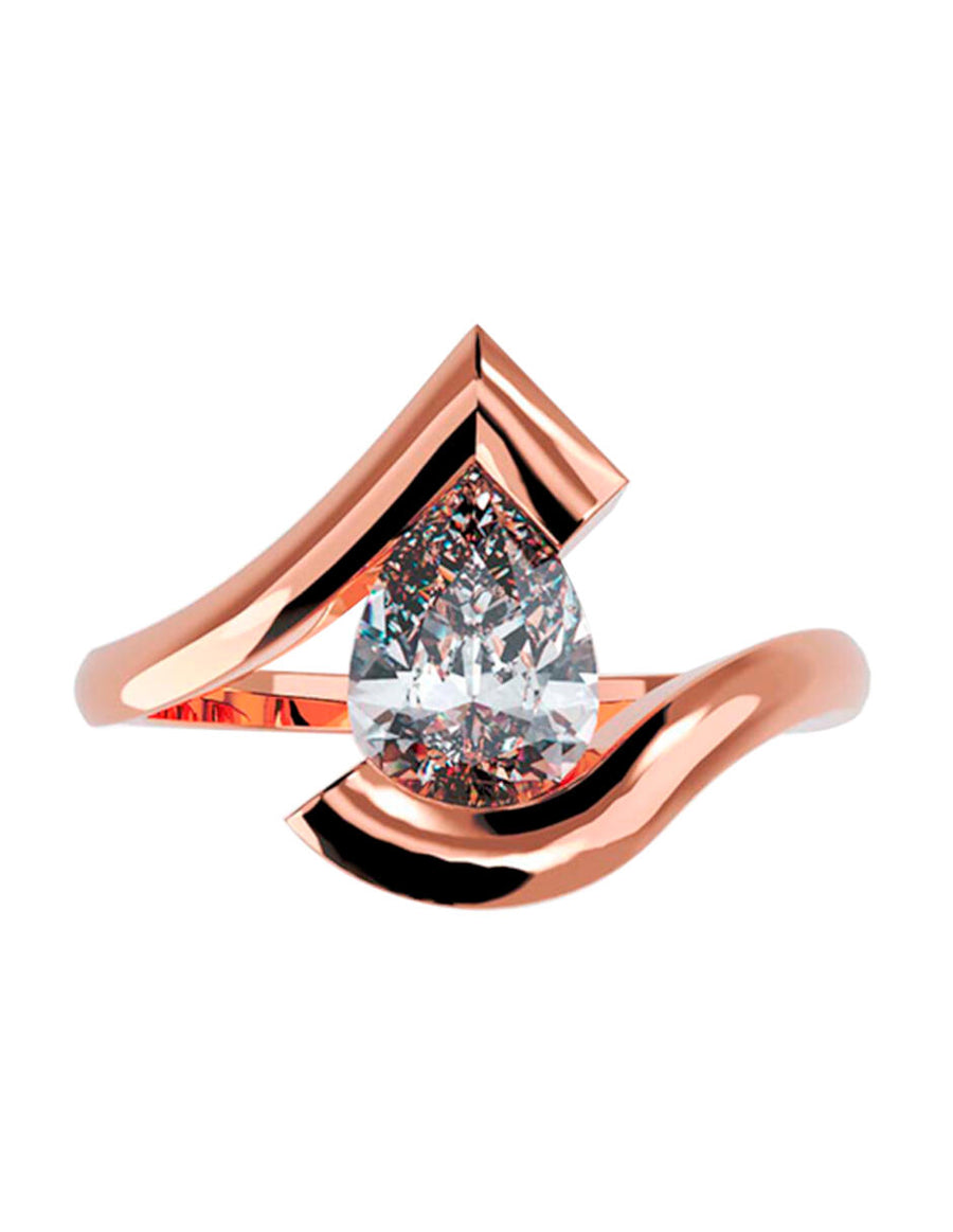 ANILLO DE ORO CON CIRCONIA