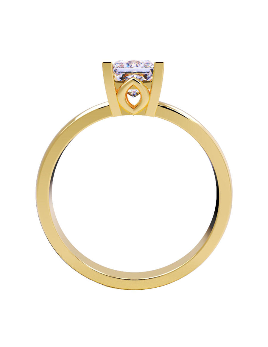 ANILLO DE ORO CON CIRCONIA