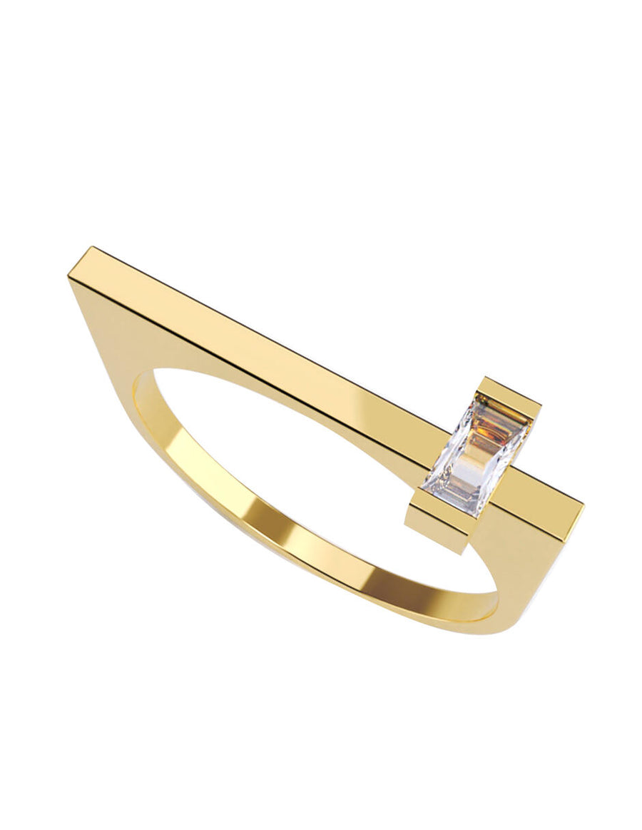 ANILLO DE ORO CON CIRCONIA