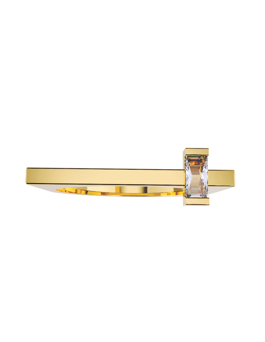 ANILLO DE ORO CON CIRCONIA