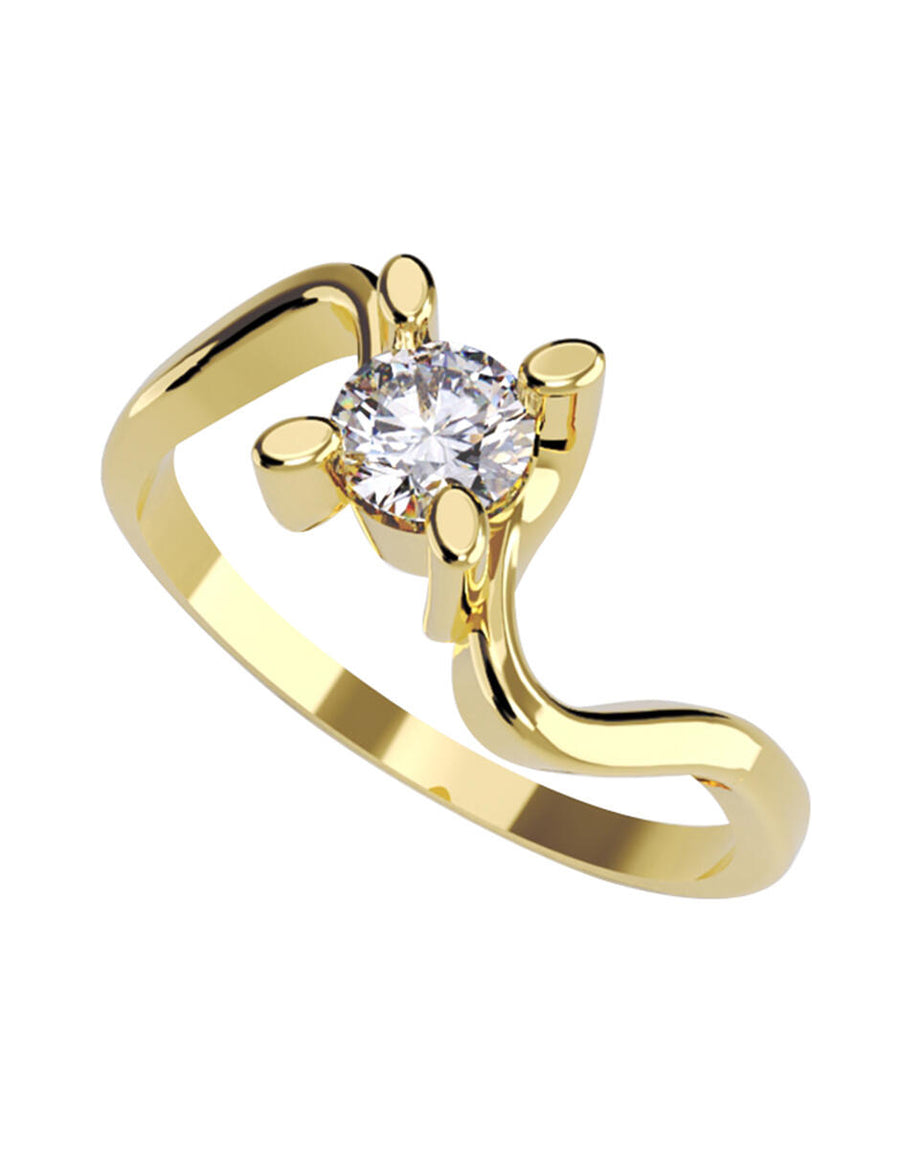 ANILLO DE ORO CON CIRCONIA