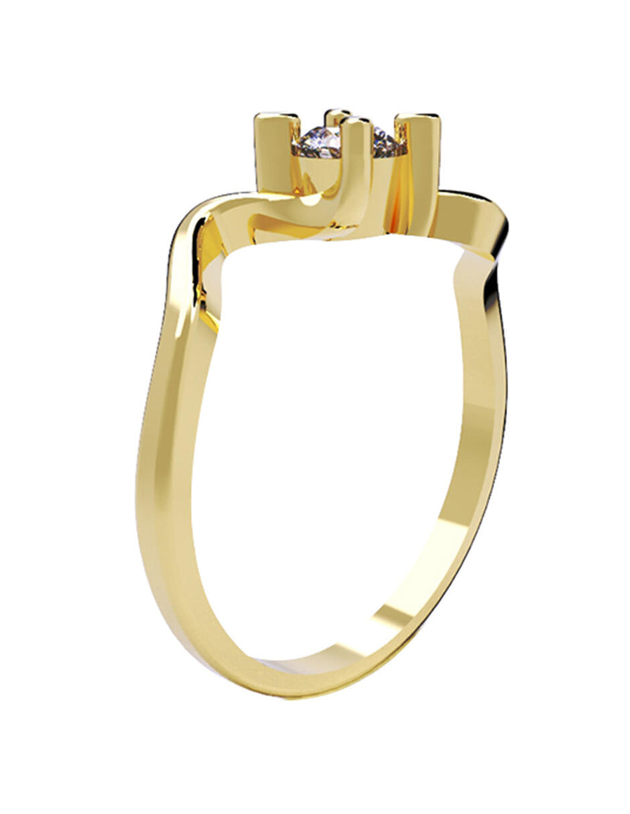 ANILLO DE ORO CON CIRCONIA