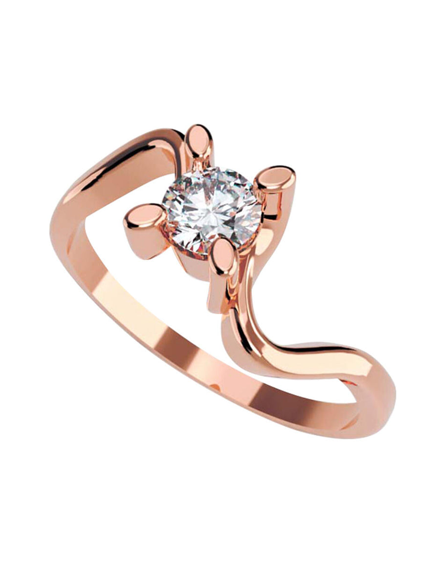 ANILLO DE ORO CON CIRCONIA