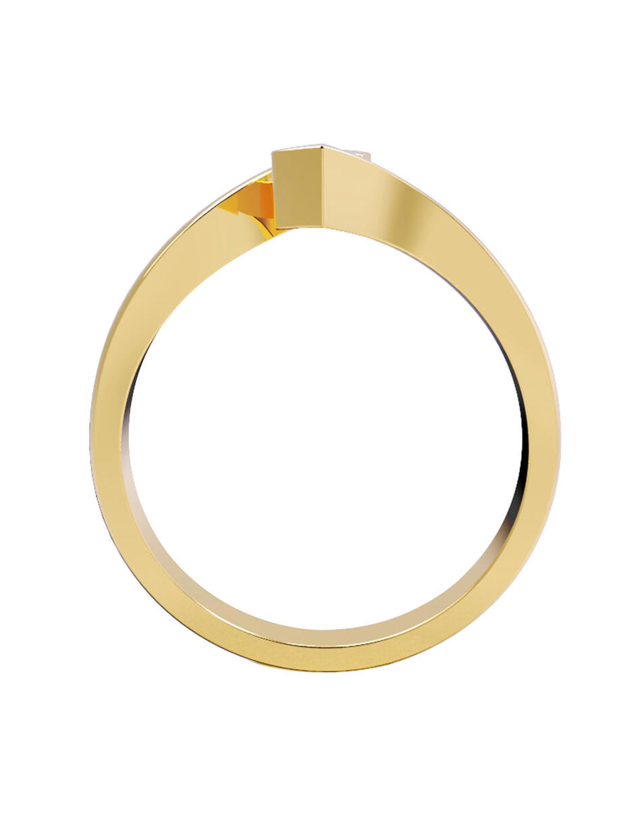 ANILLO DE ORO CON CIRCONIA