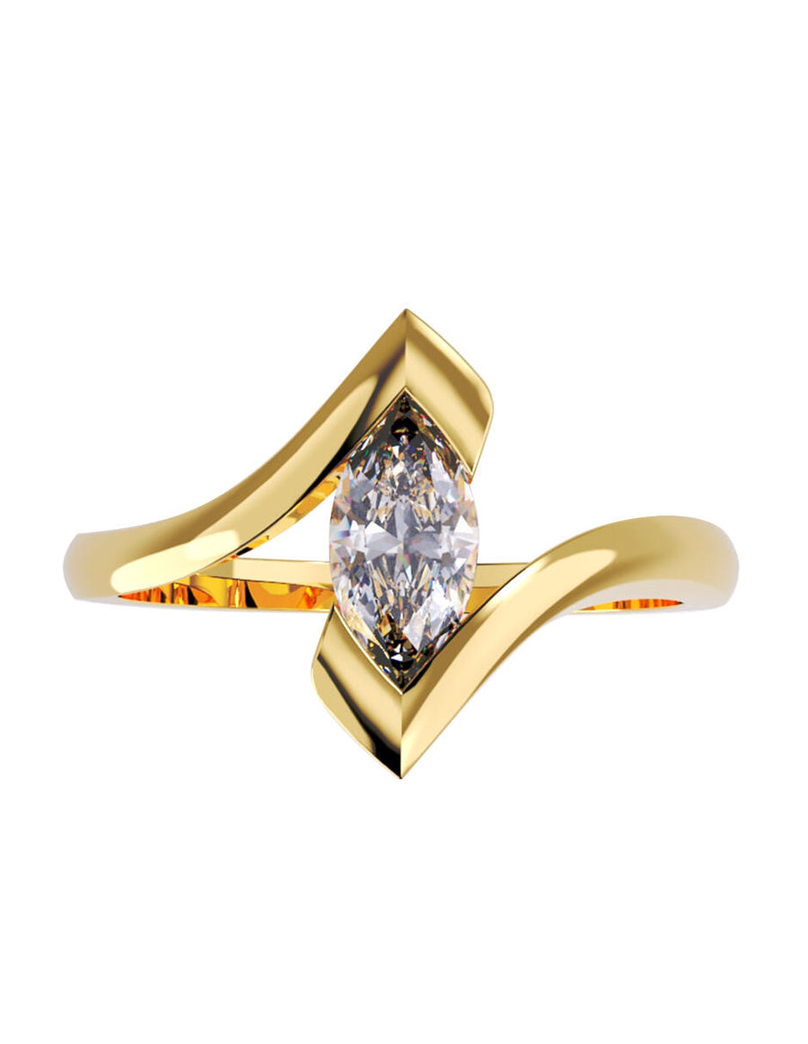 ANILLO DE ORO CON CIRCONIA
