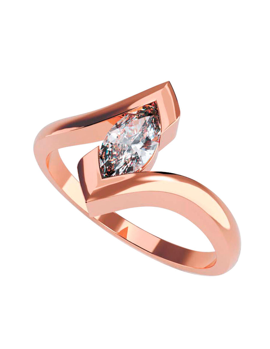 ANILLO DE ORO CON CIRCONIA
