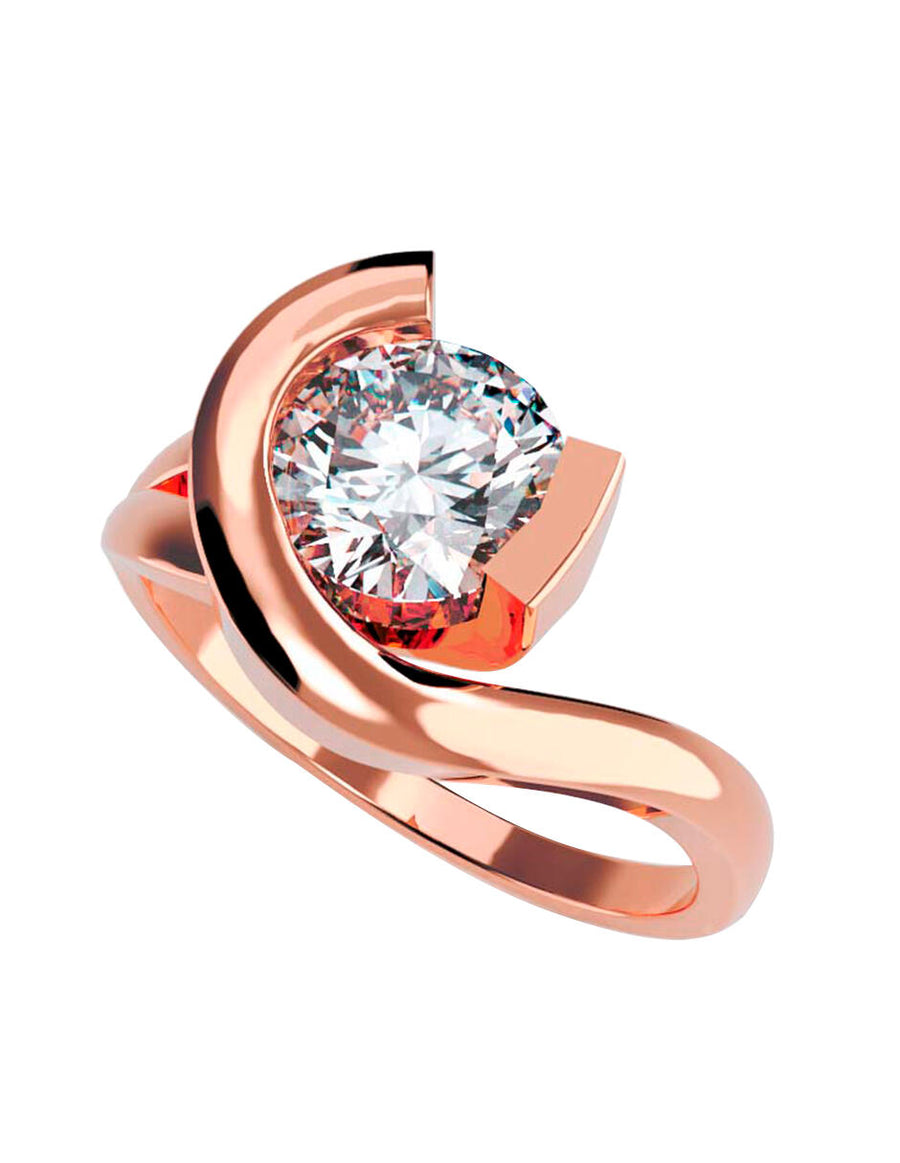 ANILLO DE ORO CON CIRCONIA