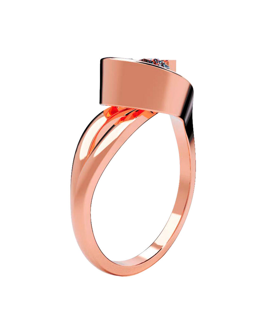 ANILLO DE ORO CON CIRCONIA