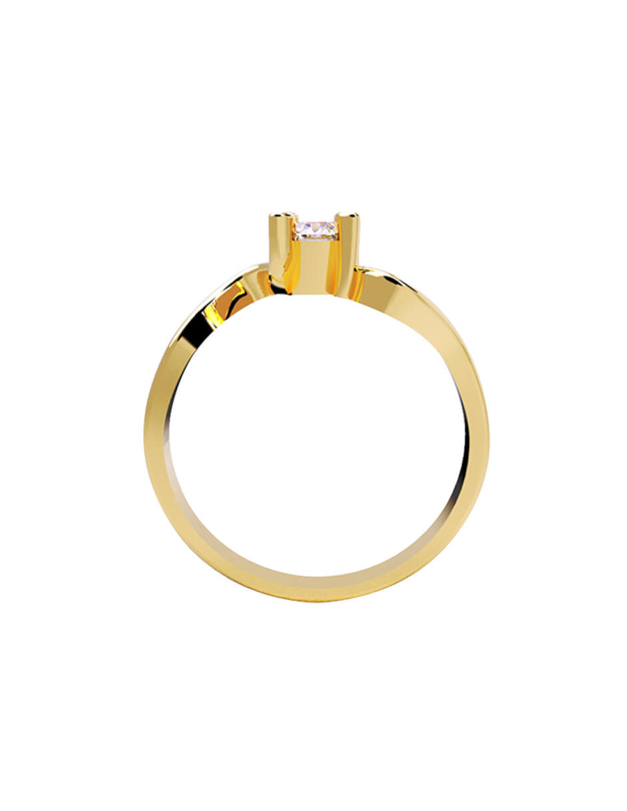 ANILLO DE ORO CON CIRCONIA