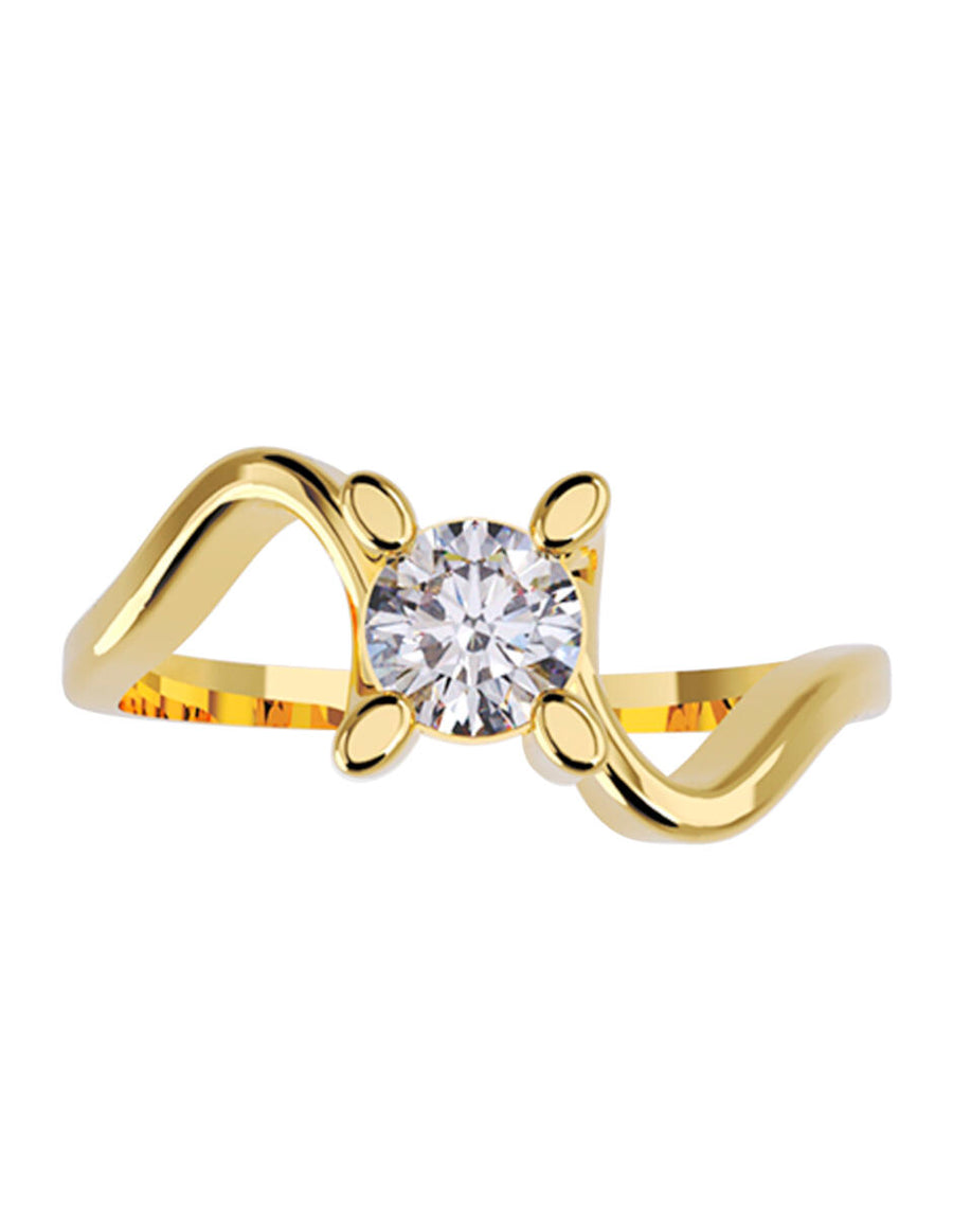 ANILLO DE ORO CON CIRCONIA