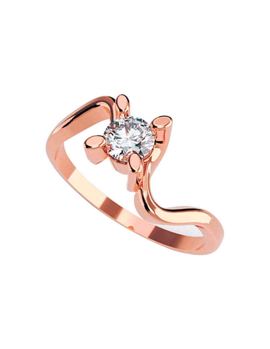 ANILLO DE ORO CON CIRCONIA