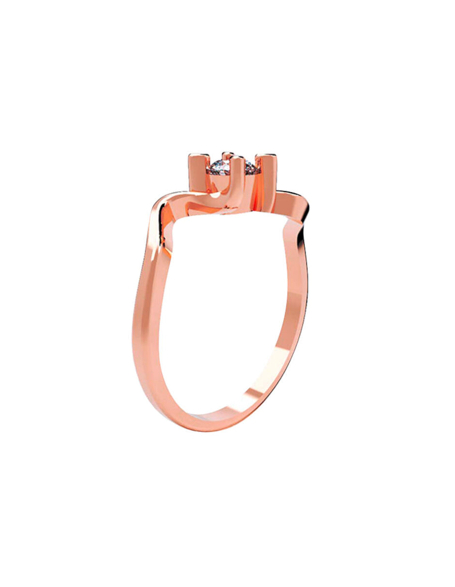 ANILLO DE ORO CON CIRCONIA