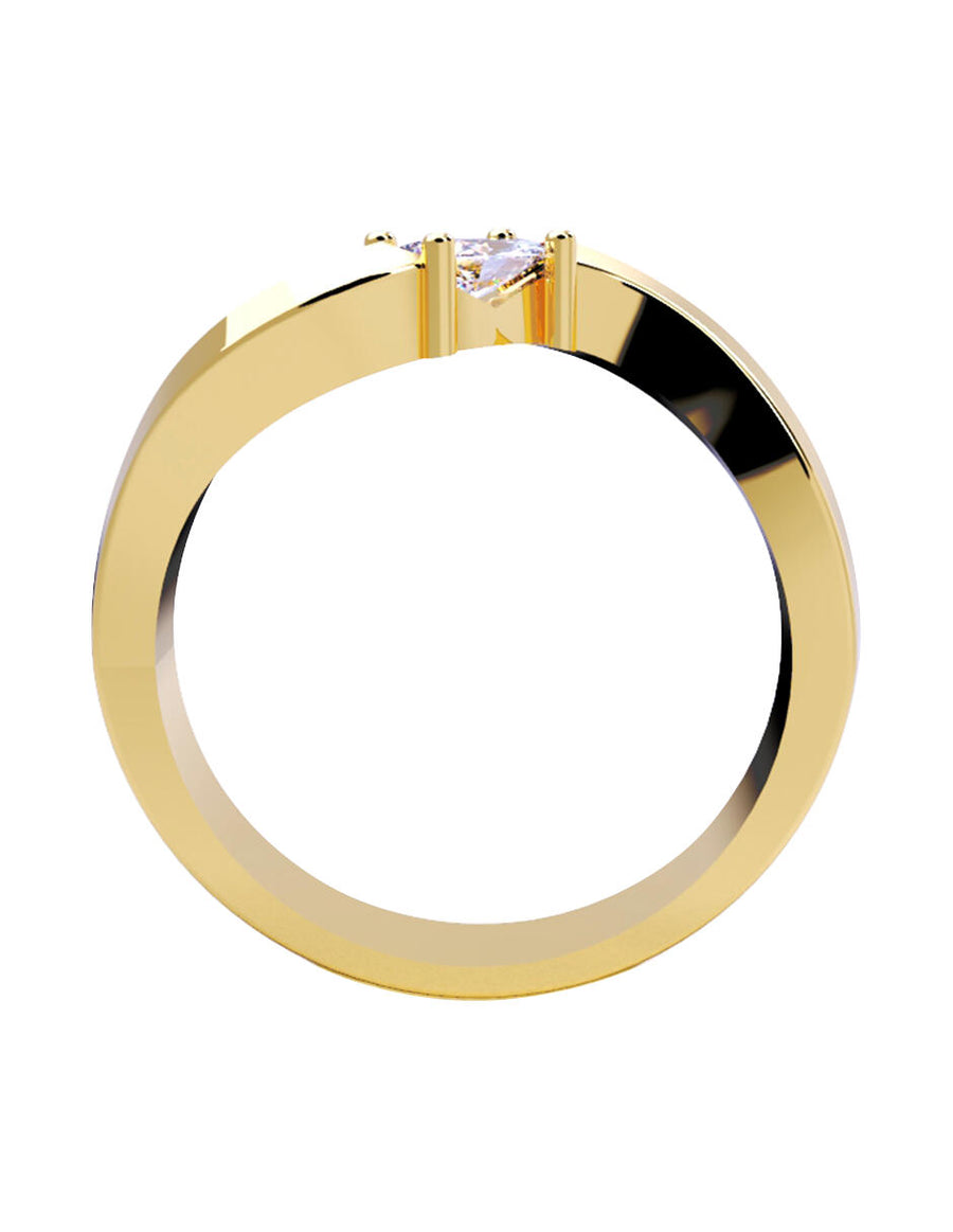 ANILLO DE ORO CON CIRCONIA