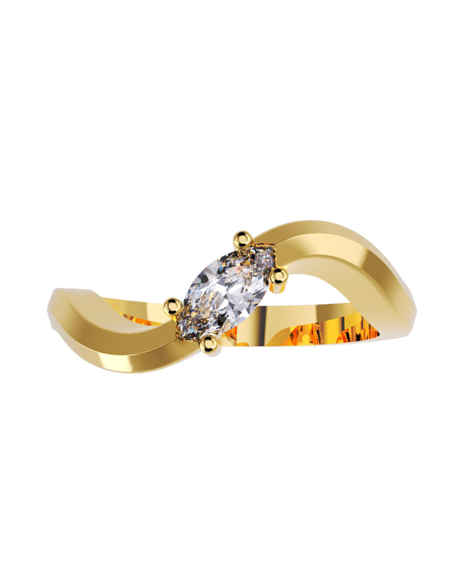 ANILLO DE ORO CON CIRCONIA