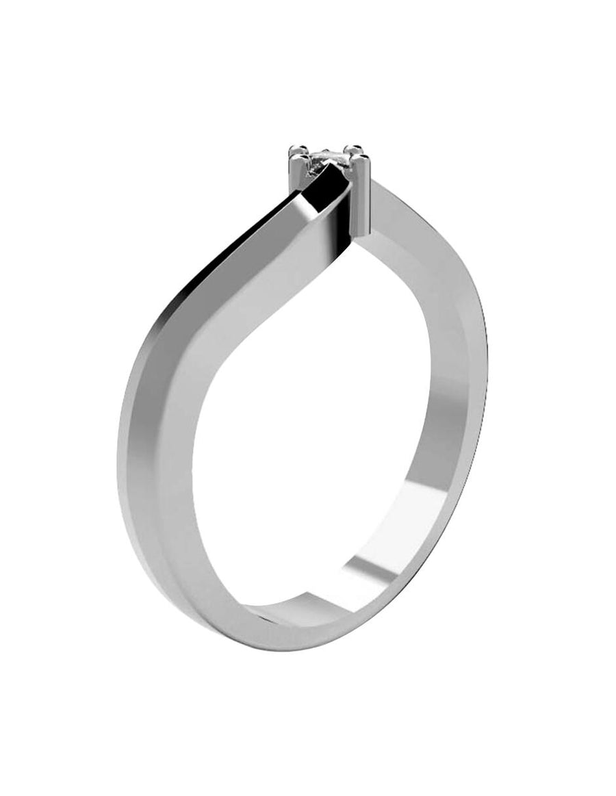 ANILLO DE ORO CON CIRCONIA