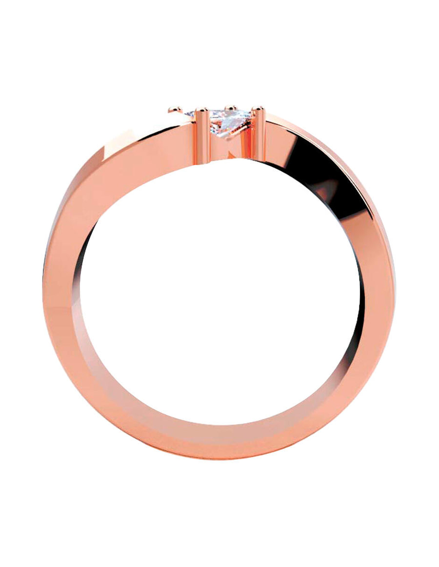 ANILLO DE ORO CON CIRCONIA