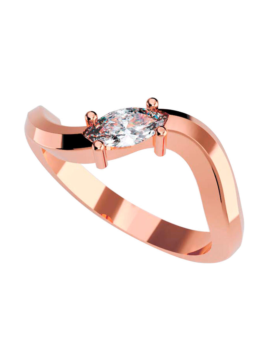 ANILLO DE ORO CON CIRCONIA