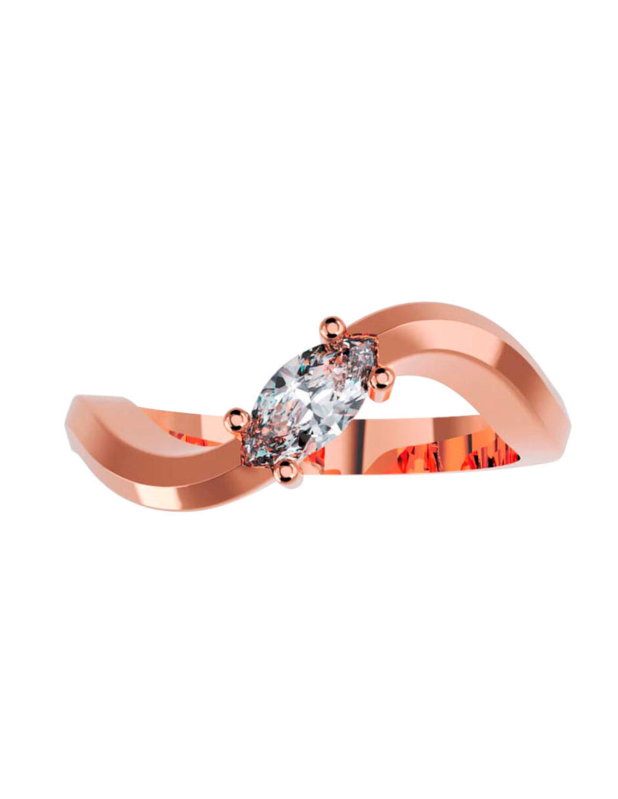 ANILLO DE ORO CON CIRCONIA