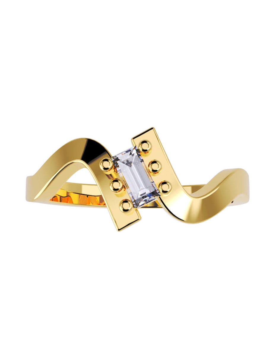 ANILLO DE ORO CON CIRCONIA
