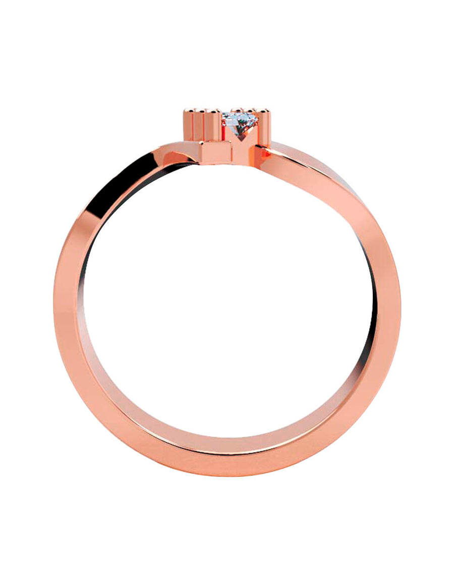 ANILLO DE ORO CON CIRCONIA