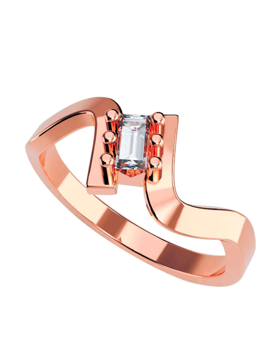 ANILLO DE ORO CON CIRCONIA