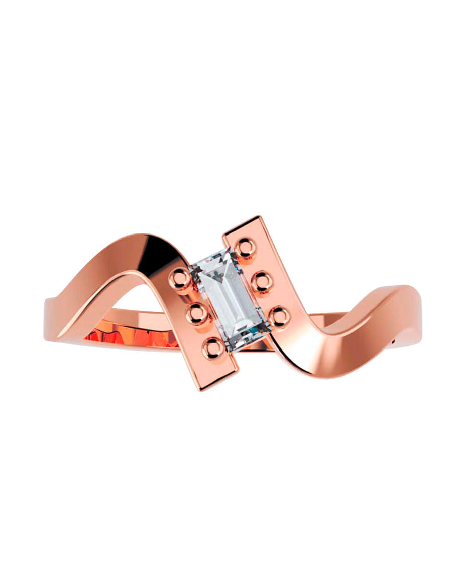 ANILLO DE ORO CON CIRCONIA
